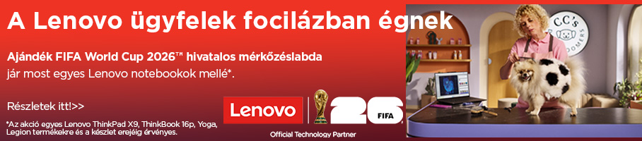 Lenovo notebookok ajándék VB labdával