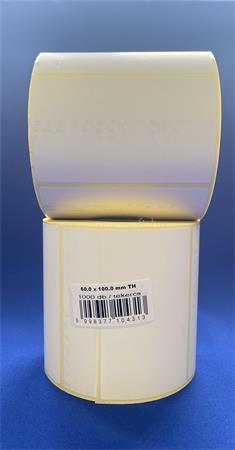 . Etikett, thermo, 60x100 mm, 1000 etikett/tekercs, fehér