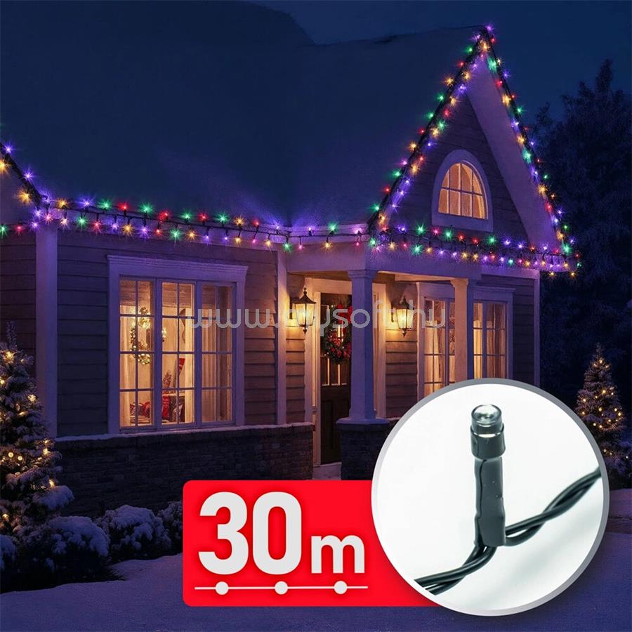 HOME FÉNYFÜZÉR, 30 M, SZÍNES, 600 LED