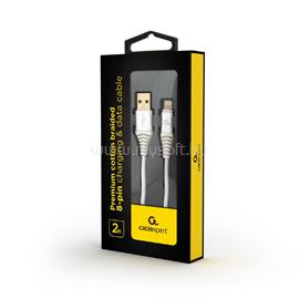 GEMBIRD Lightning/USB kábel 2m (fehér) CC-USB2B-AMLM-2M-BW2 small