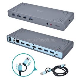 I-TEC USB 3.0 / USB-C / Thunderbolt 3 Dual Display Docking Station CADUAL4KDOCK small