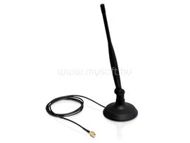 DELOCK WLAN 802.11 b/g/n Antenna RP-SMA 4 dBi Omnidirectional Flexible Joint With Magnetic Stand DL88413 small