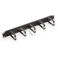 KELINE 19" 1U fém patch rendező panel 73 mm-es gyűrűkkel