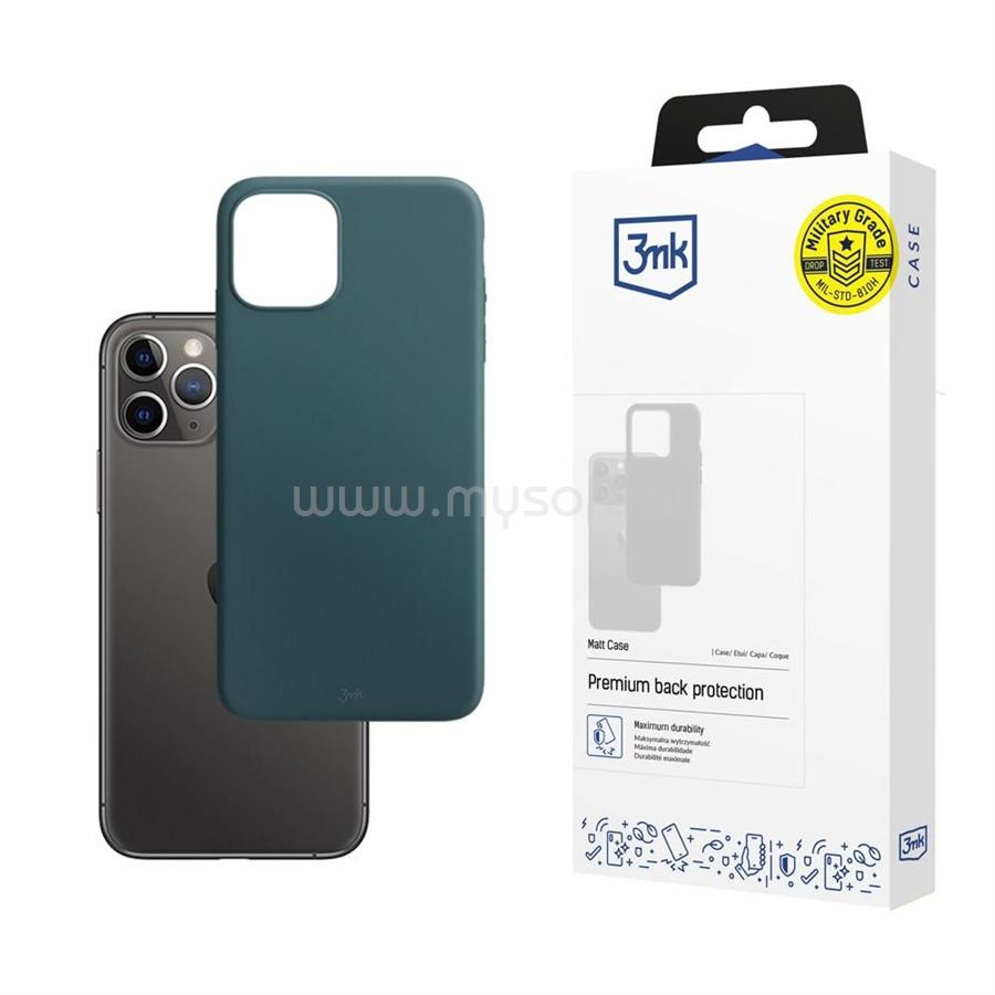 3MK Matt TPU anyagú Telefontok lovag Apple iPhone 11 Pro