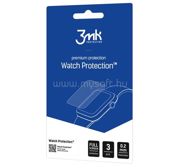 3MK Huawei Watch Fit 5 3MK WATCH PROTECTION kijelzővédő fólia 3db full screen, PET, ÁTLÁTSZÓ