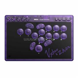 8BITDO Arcade Stick All-Button, Signature Edition vezeték nélküli kontroller (átlátszó lila) RET00917 small