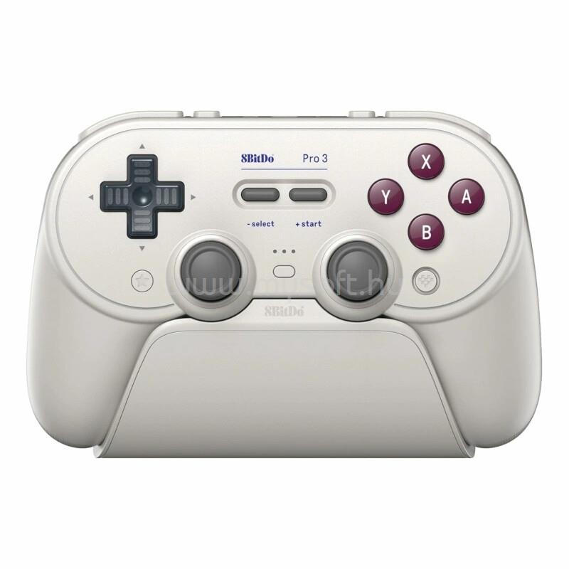 8BITDO Pro 3 Nintendo Switch / Switch 2 / PC / SteamOS / Mobil TMR Joystick G Classic vezeték nélküli kontroller
