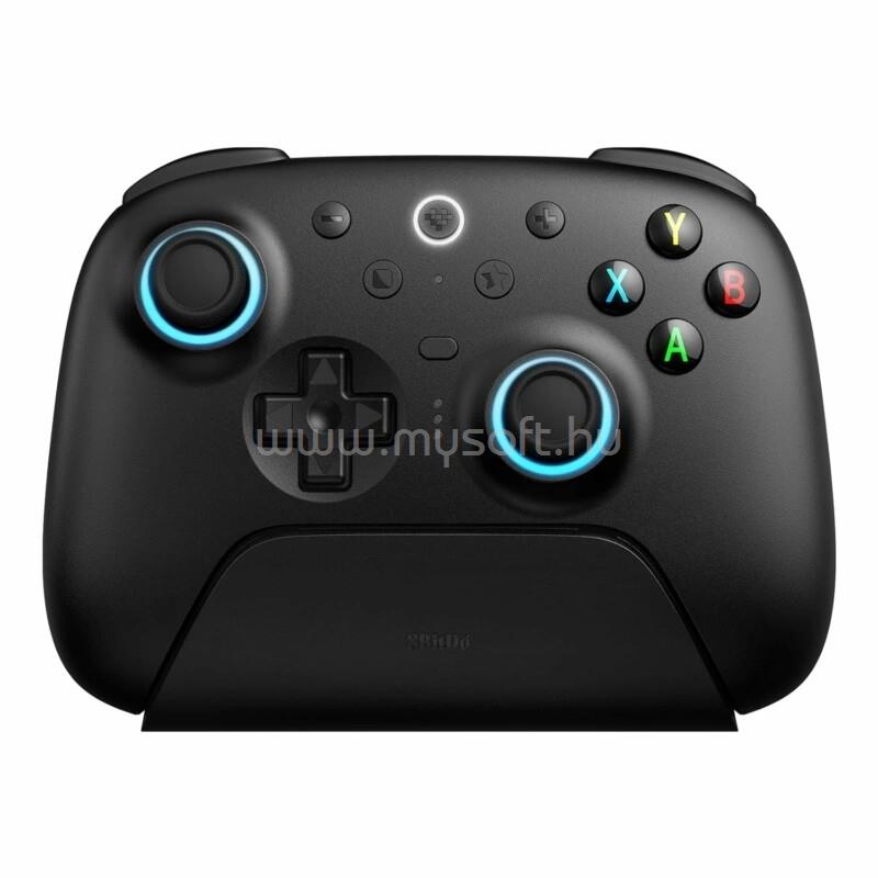 8BITDO Ultimate 2 Wireless 2.4G, PC, Android, SteamOS, iOS, TMR Joysticks, 1000Hz vezeték nélküli kontroller (fekete)