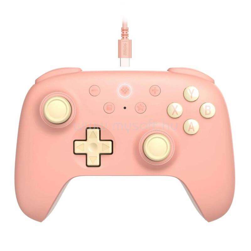 8BITDO Ultimate 2C Wired, PC (Windows), Mobil (Android), 1000Hz, Hall-Effect, vezetékes kontroller (barack)