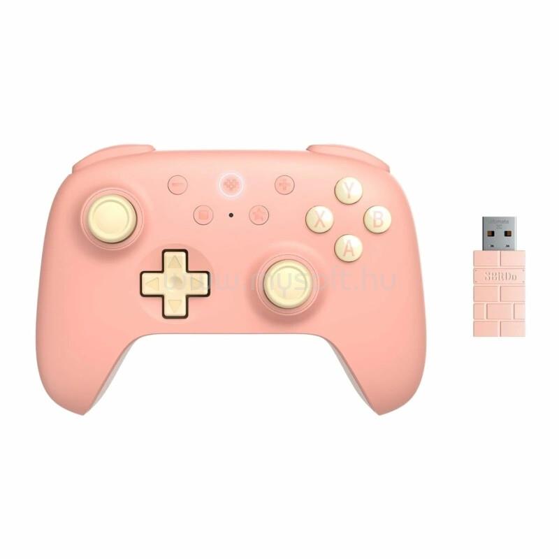 8BITDO Ultimate 2C Wireless, PC, Mobil (Android), Hall-Effect, vezeték nélküli kontroller (barack)