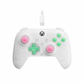 8BITDO Ultimate Mini, Xbox Series X|S, Xbox One, PC, Official, Hall-Effect, áttetsző vezetékes kontroller (fehér) RET00505 small