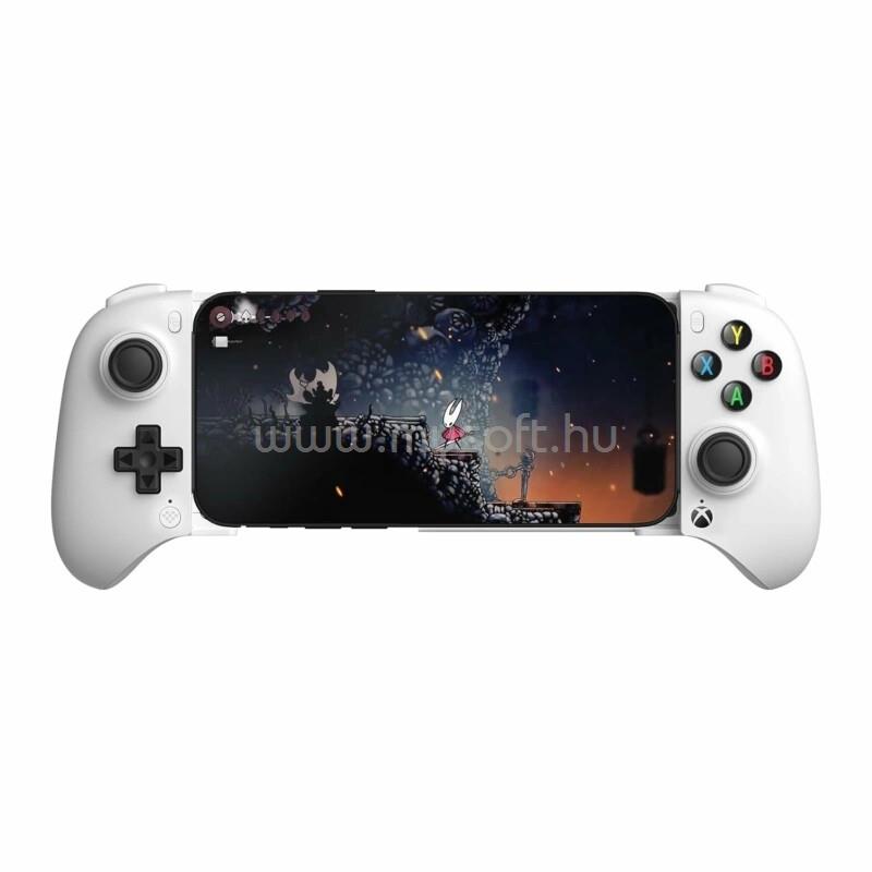8BITDO Ultimate Mobile Xbox Edition,iOS,Android,tvOS,100-170 mm,Hall Effect,Bluetooth vezeték nélküli kontroller (fehér)