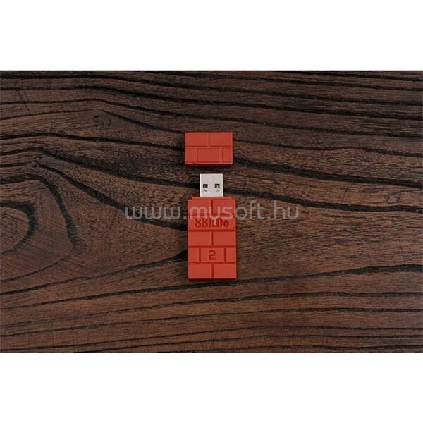 8BITDO USB Wireless Adapter 2, Nintendo Switch/Switch 2, Mobil, Xbox, PC, PlayStation, barna kontroller adapter