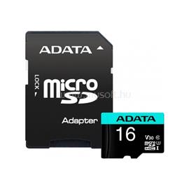 ADATA Premier Pro MicroSDHC memóriakártya 16GB, Class10, UHS-I, U3 + adapter AUSDH16GUI3V30SA2-RA1 small