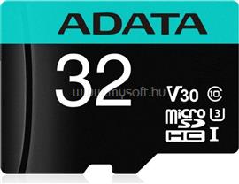 ADATA 32GB Premier Pro microSDXC/SDHC UHS-I U3 Class 10(V30S) memóriakártya AUSDH32GUI3V30SA2-RA small