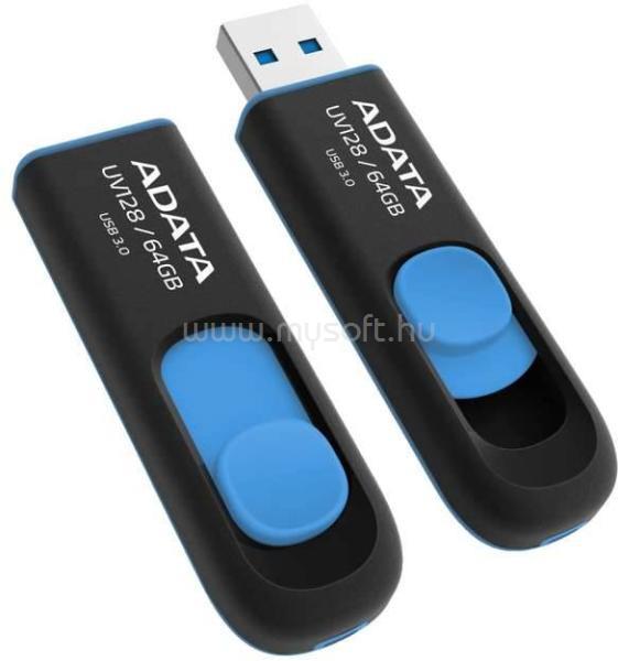 ADATA UV128 Pendrive 64GB USB3.0 (fekete-kék)