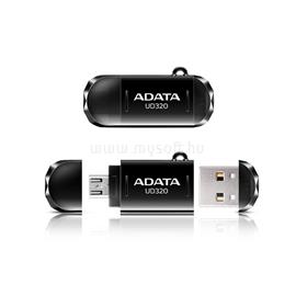 ADATA DashDrive Durable UD320 Pendrive 16GB USB2.0+microUSB (fekete) AUD320-16G-RBK small