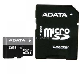 ADATA Premier MicroSDHC memóriakártya 32GB, Class10, UHS-I + SDHC adapter AUSDH32GUICL10-RA1 small