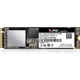 ADATA SSD 240GB NVMe M.2 2280 PCIe Gen3 X4 ASX8200 ASX8200NP-240GT-C small