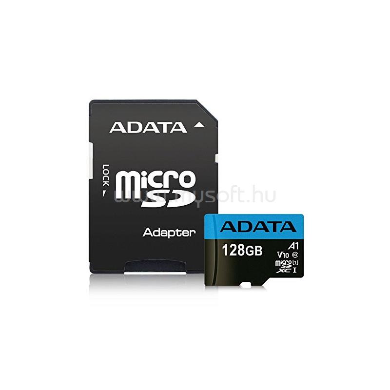 ADATA Premier MicroSDXC memóriakártya 128GB + adapter