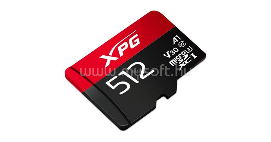 ADATA MicroSDXC memóriakártya 512GB, Class10, UHS-I, gamer