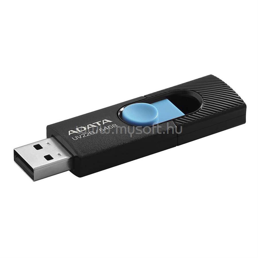 ADATA UV220 USB2.0 64GB pendrive (fekete-kék)
