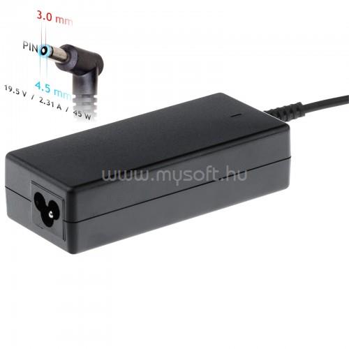 AKYGA Tápegység AK-ND-68 19.5V / 2.31A 45W 4.5 x 3.0 mm + pin