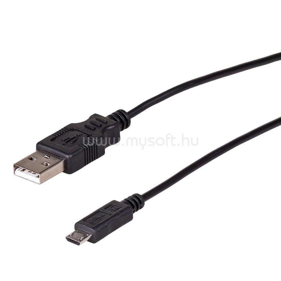 AKYGA kábel USB-Micro USB Összekötő A-B, 0.6m, Male/Male