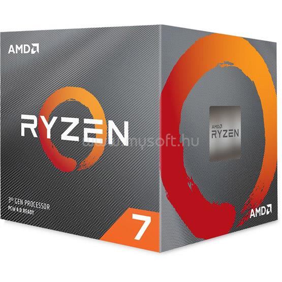 AMD Ryzen 7 3700X (8 Cores, 32MB Cache, 3.6 up to 4.4 GHz, AM4) Dobozos, hűtéssel, nincs VGA