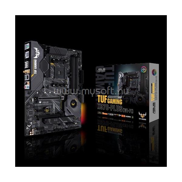 ASUS Alaplap AM4 TUF GAMING X570-PLUS (WI-FI) AMD X570, ATX