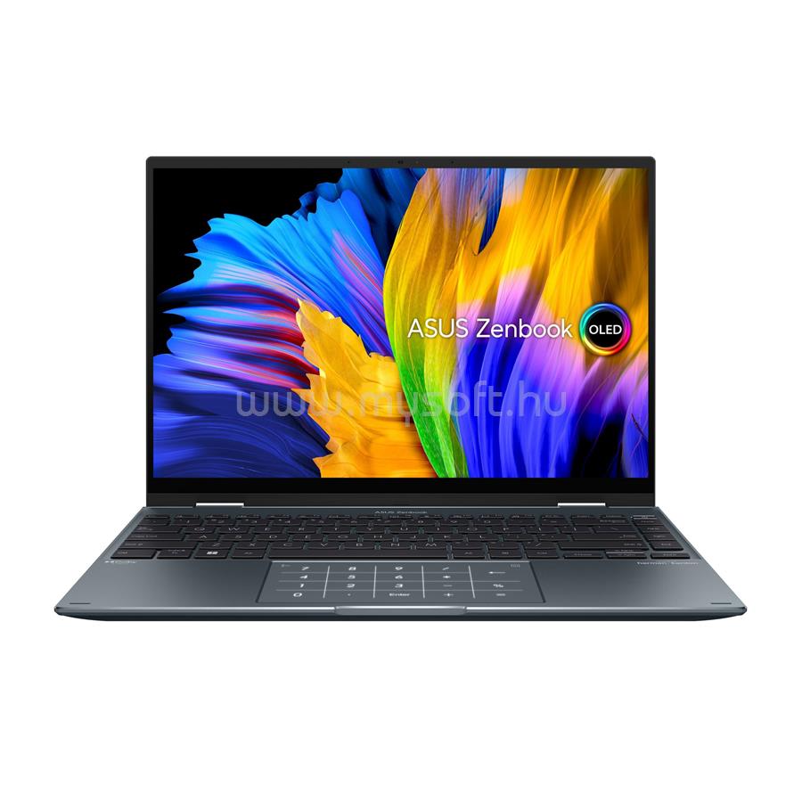 ASUS ZenBook 14 Flip OLED UP5401ZA-KN041W Touch (Pine Grey - NumPad) + Sleeve + Stylus