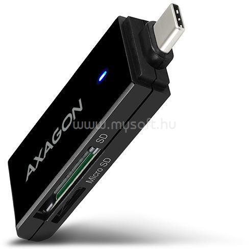 AXAGON CRE-S2C USB 3.1 Type-C, slim SD/microSD kártyaolvasó