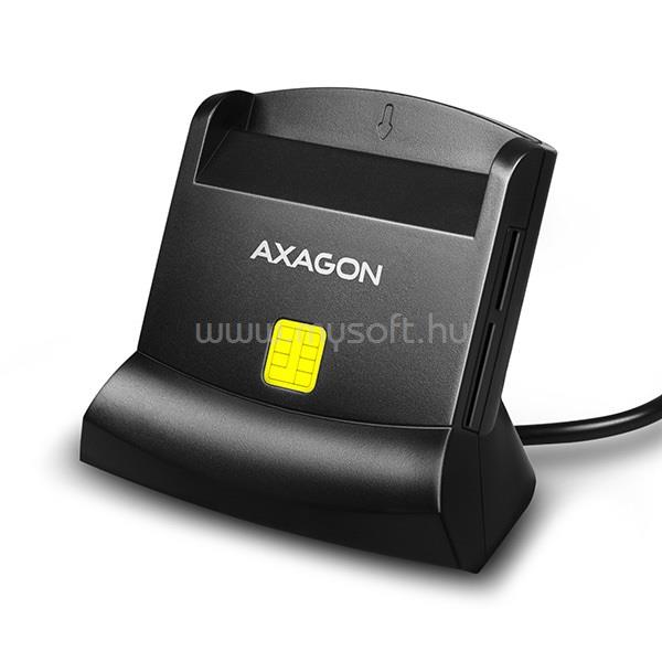 AXAGON CRE-SM2 USB 2.0 Smart / ID / SD / MicroSD / SIM kártyaolvasó