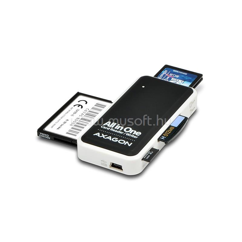 AXAGON CRE-X1 USB 2.0 SD/microSD/MS/CF/XD kártyaolvasó