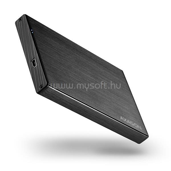 AXAGON EE25-XA USB 2.0 fekete külső alumínium HDD/SSD ház