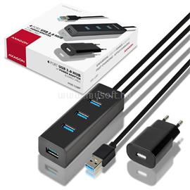 AXAGON HUE-S2BP 4 portos USB3.0 gyorstöltő hosszú kábeles HUB tápegységgel HUE-S2BP small