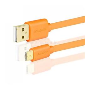 AXAGON USB 2.0 A - micro USB 2.0 B 2 m narancs kábel BUMM-AM20QO small