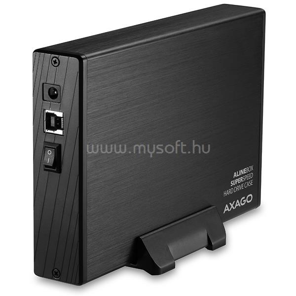AXAGON EE35-XA3 USB 3.0 fekete külső alumínium 3,5" HDD ház