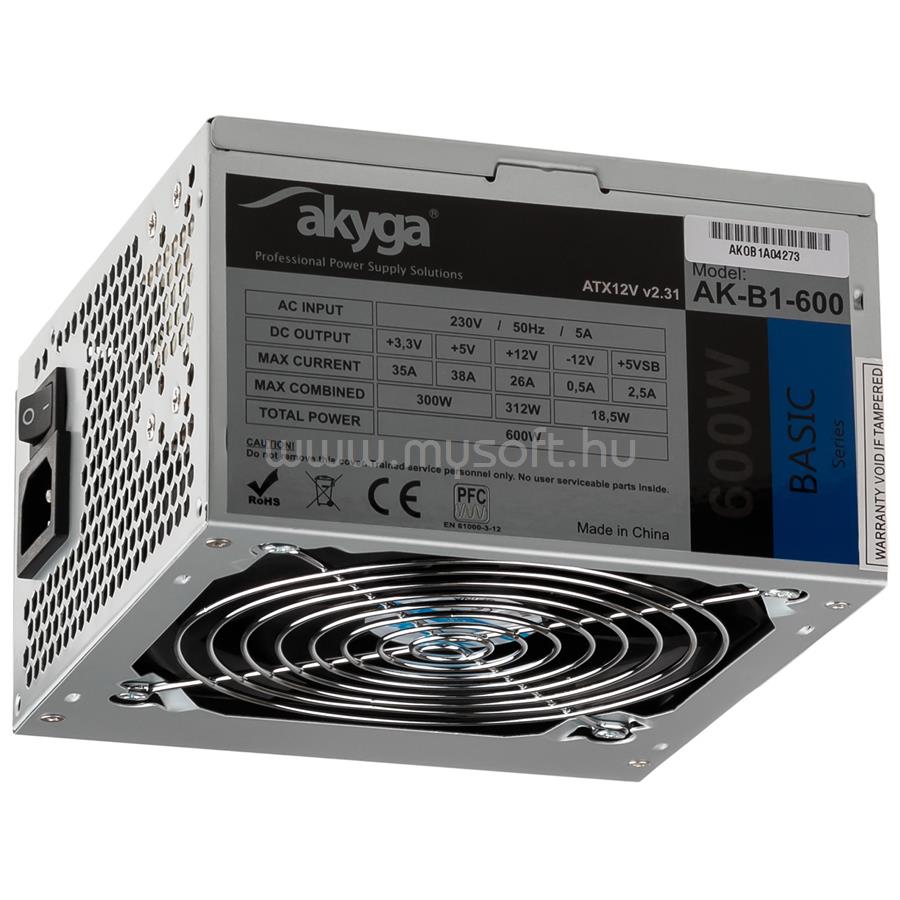 AKYGA OEM tápegység AK-B1-600 Basic 600W