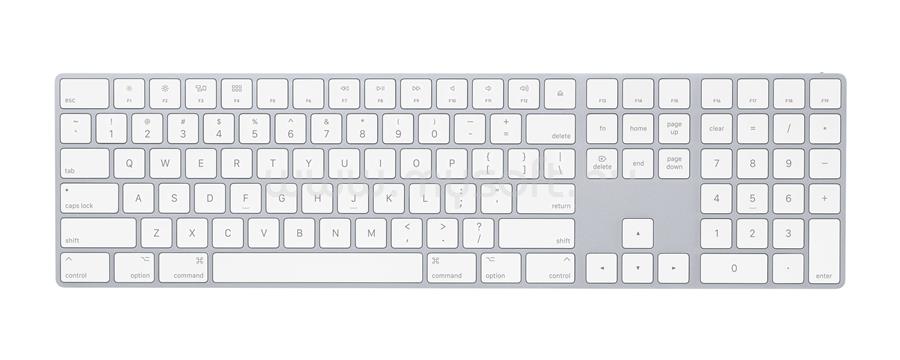 APPLE Magic Keyboard Full Sized vezeték nélküli billentyűzet angol lokalizáció (fehér)