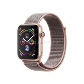 APPLE Watch S4 40mm arany alumíniumtok, rózsaszín sportpánttal MU692HC/A small