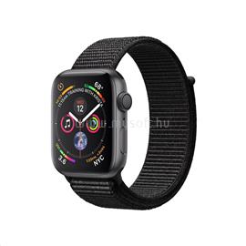 APPLE Watch S4 44mm asztroszürke alumíniumtok, fekete sportpánttal MU6E2HC/A small