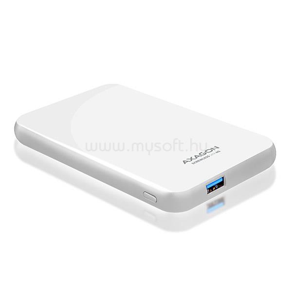 AXAGON EE25-S6 USB 3.0 fehér csavar nélküli külső HDD/SSD ház