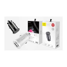 BASEUS GRAIN autós töltő 2 USB aljzat 15W, túlfeszültség elleni védelem, FEKETE CCALL-ML01 small