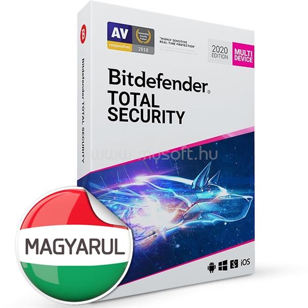 BITDEFENDER Total Security HUN  5 Eszköz 1 év dobozos vírusirtó szoftver
