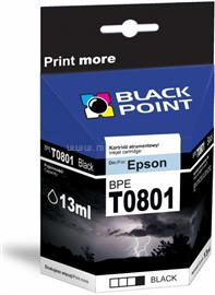 BLACK POINT patron BPET0801 (Epson T080140), fekete T080140 small