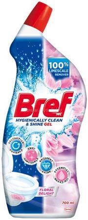 BREF WC-tisztítógél, 700 ml, virág