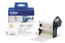 BROTHER DK-11207 fehér alapon fekete címke tekercsben CD/DVD feliratozáshoz 58mm (100 címke/tekercs) DK11207 small