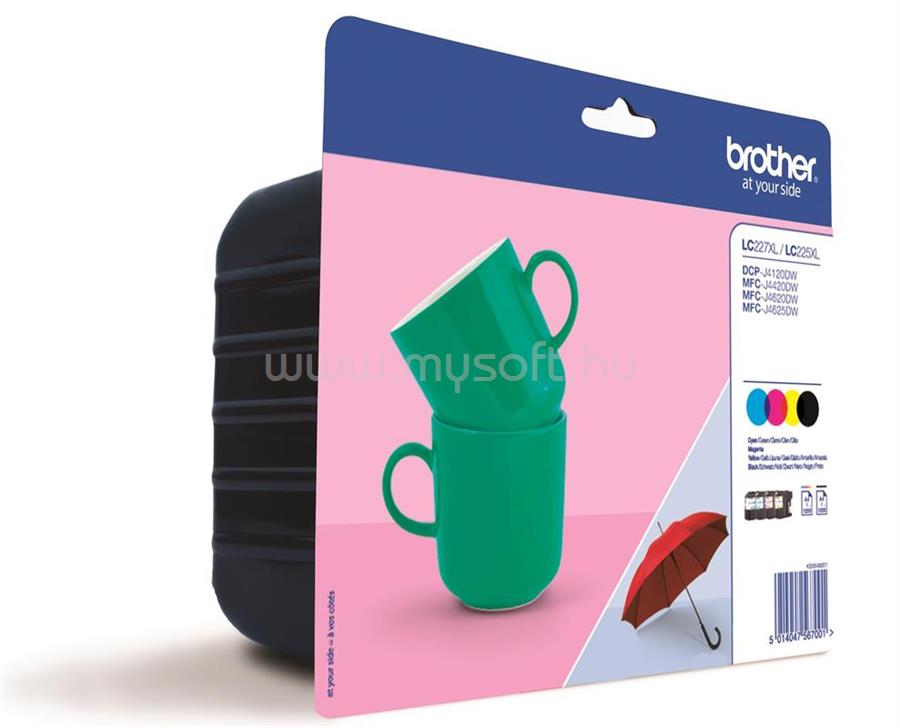 BROTHER Patron LC227XLVALBP Fekete/Kék/Magenta/Sárga multipakk (4x1200 oldal )