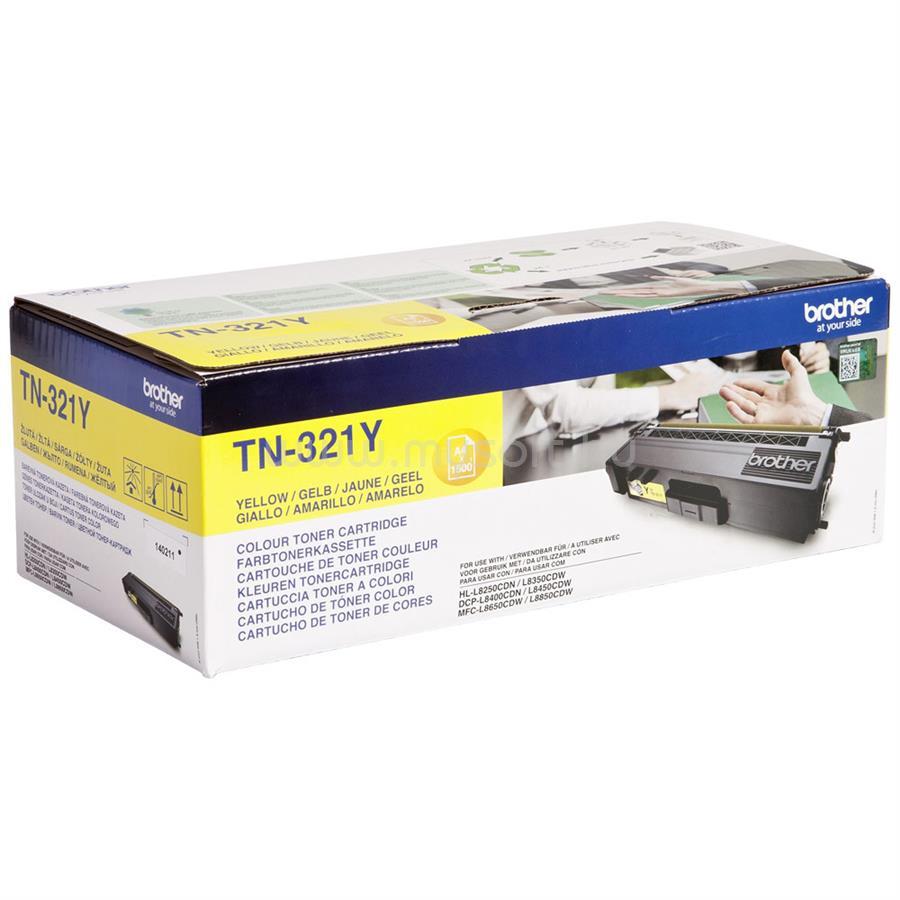 BROTHER Toner TN-321Y Sárga (1500 oldal)